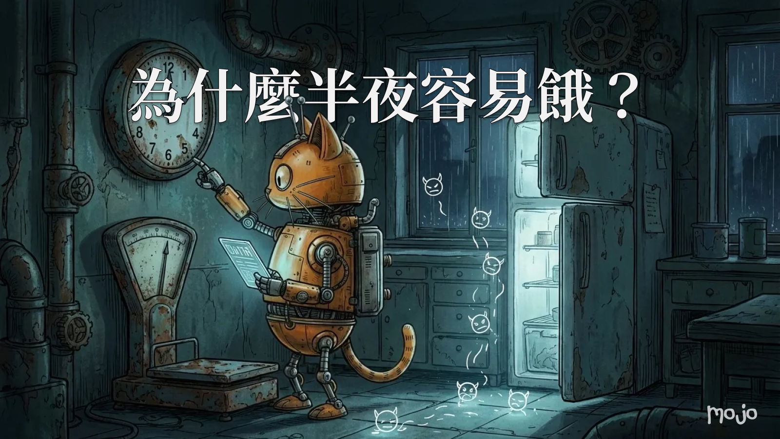 mojo 貼文:為什麼半夜容易餓?