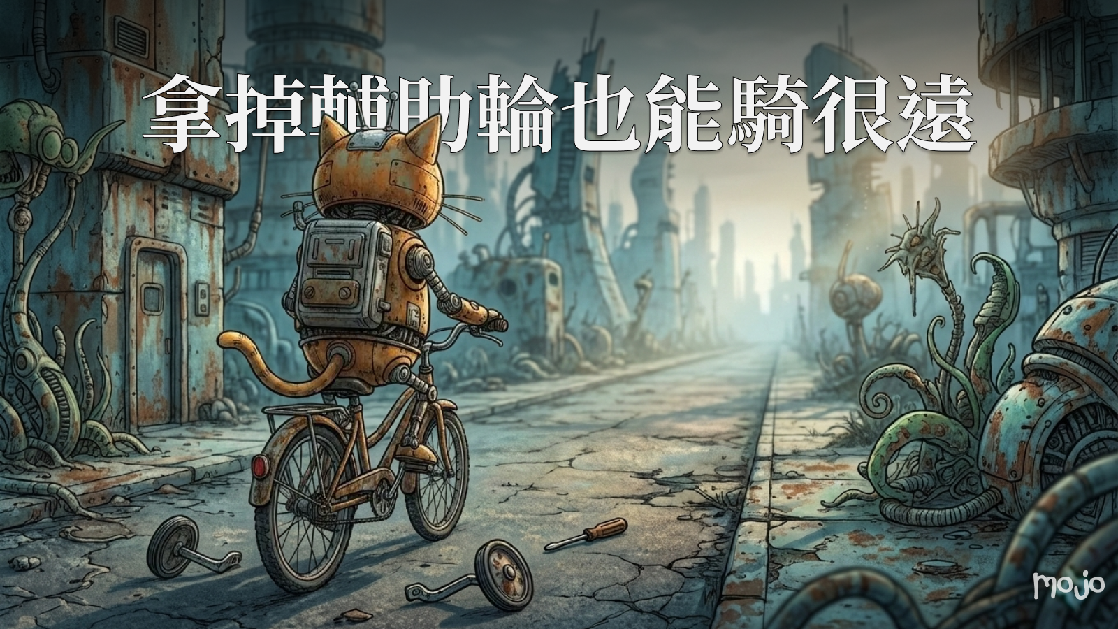 mojo 貼文:拿掉輔助輪也能騎很遠